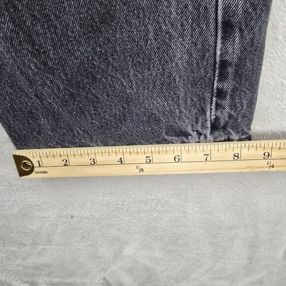 Levis 501 Jeans Mens 38x34 (Fits 34x30) Black Button Fly Straight Denim Y2K - Picture 14 of 16